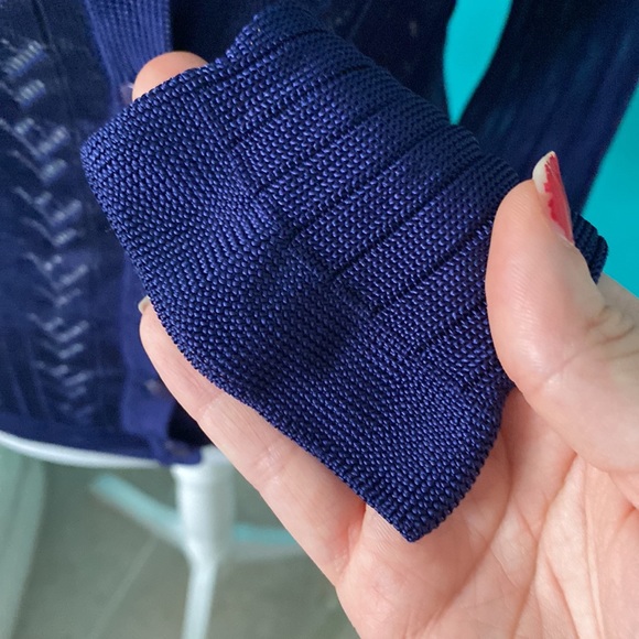 🥭 (4 for $15) IDI By Mathew Blue Cardigan - Picture 5 of 9